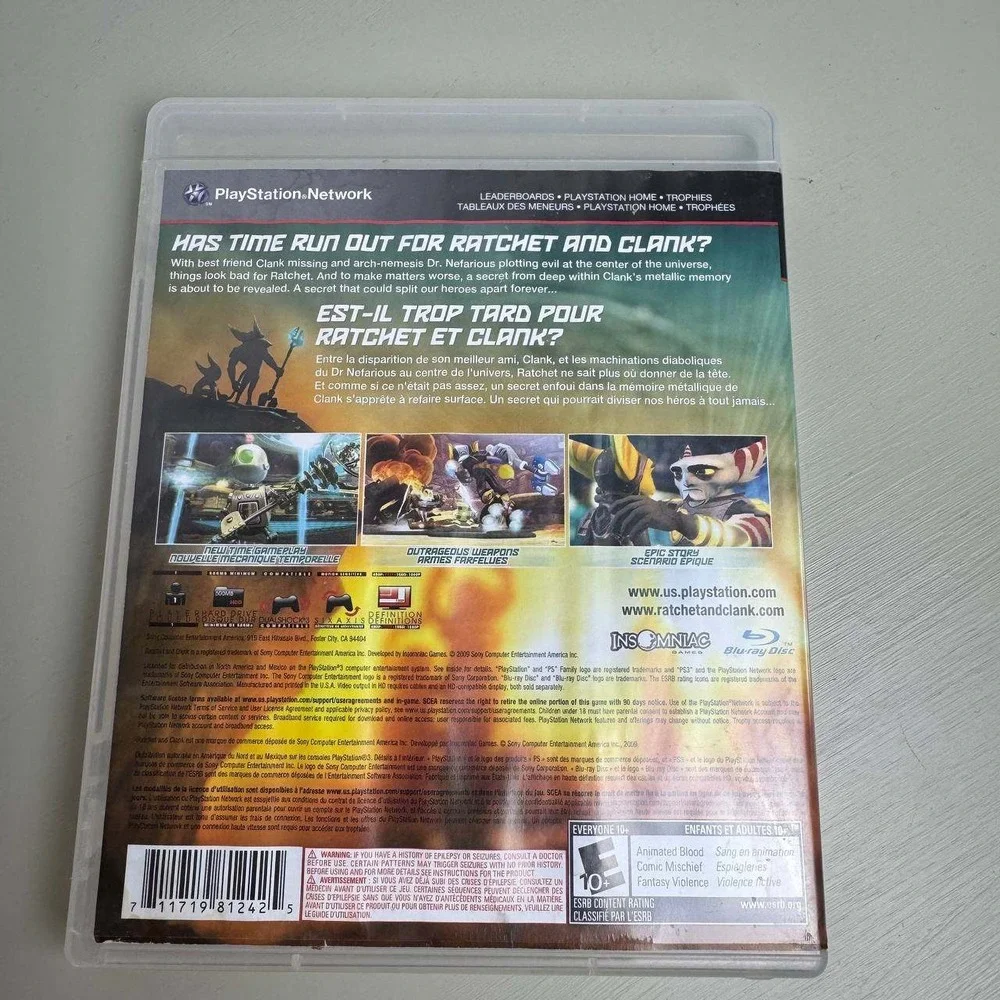 Sony Ratchet & Clank Future A Crack in Time PS3 CIB Action Platformer Game - Picture 5 of 8